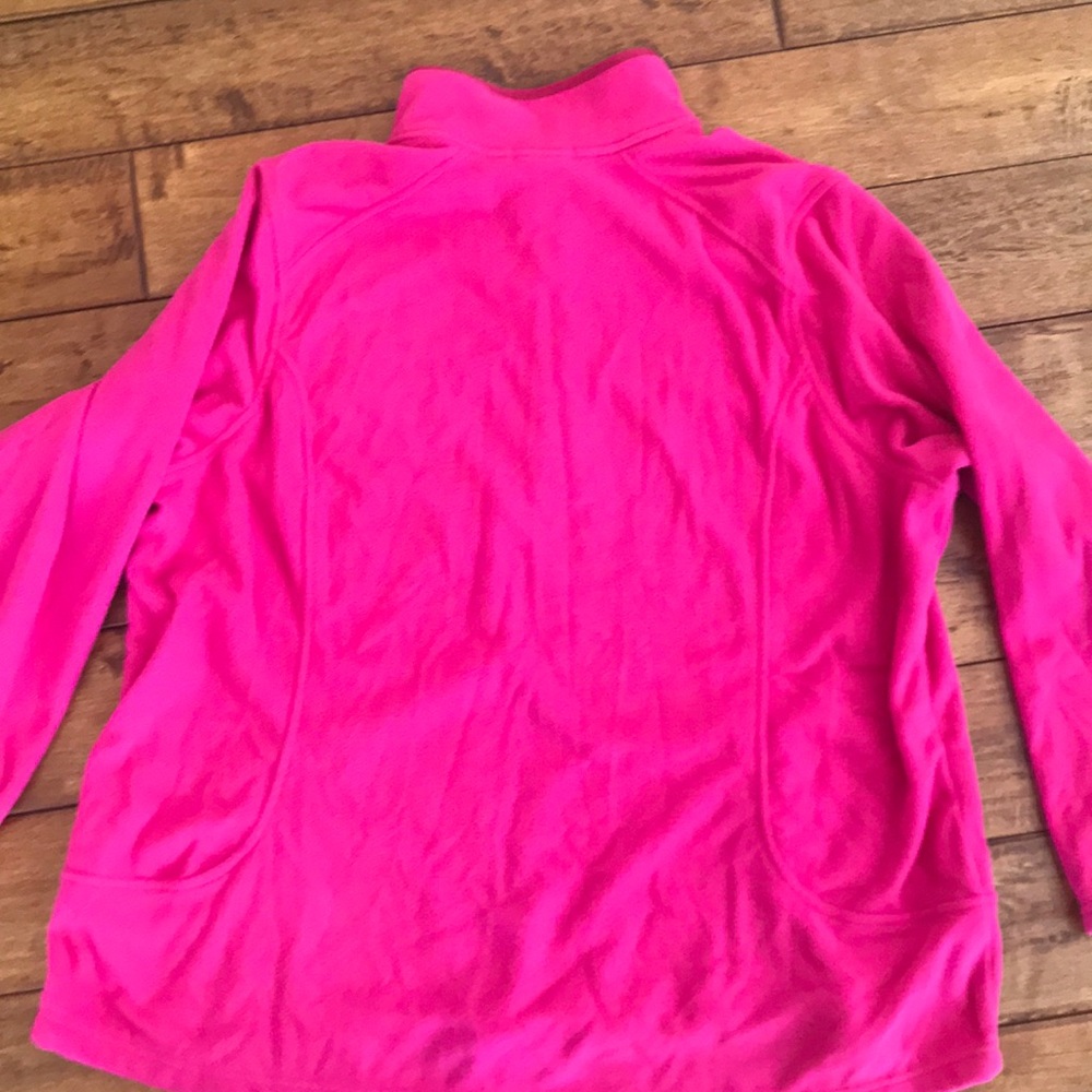 Lands End Pink 1/4 Zip Fleece Size 2X - Picture 4 of 5